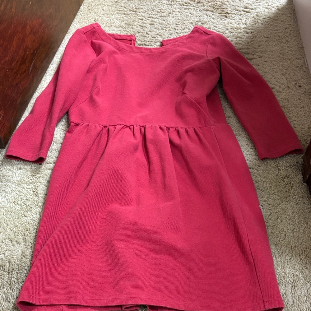 LOFT Vibrant Pink Casual Dress